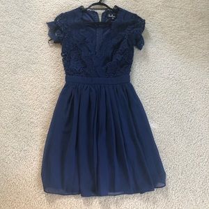 Lulus Navy Lace Dress